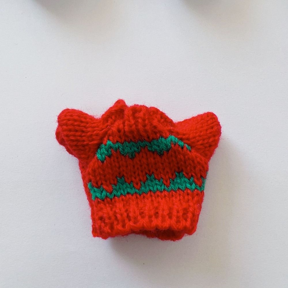 White/Red/Green Dolls Sweater Christmas Style Plush Doll's Clothing for 16cm/17cm Bjd Doll