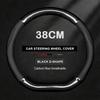 For Alfa Romeo Giulia Giulietta 159 147 156 Mito Sportiva Stelvio Anti-Slip Carbon Fiber Leather Car Steering Wheel Cover