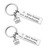 Stainless Steel Key Chain Housewarming Key Ring Exquisite Keychain Metal Keyring Fashion Decoration Gift