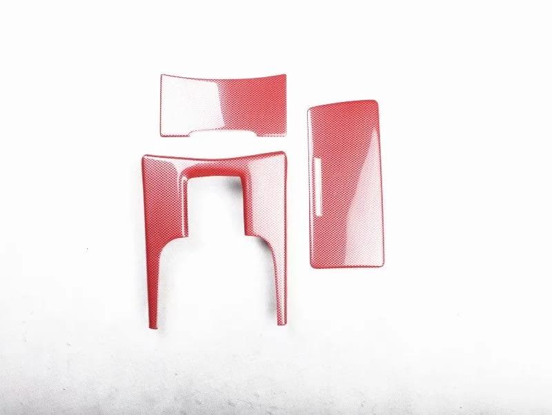 For Cadillac XTS 2013-2018 Carbon Fiber Interior Trim Accessories Center Console Gear Panel Gears Steering Wheel ABS Stickers