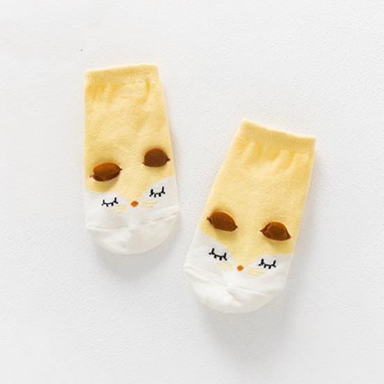 Șosete din bumbac pentru fete vară plasă subțire respirabilă drăguț desene animate șosete pentru copii copil mic fete șosete roz