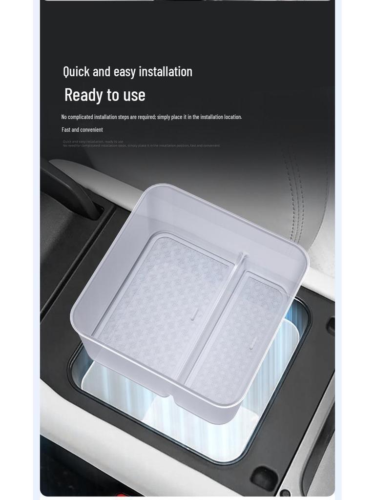 Compatible Armrest Box Storage for 25 BYD Han Models - Center Console Organizer EV Accessories