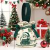 Cartoon Christmas Drawstring Apple Gift Bag Candy Cookie Packaging Bag Creativity Canvas Bag Christmas Party Decoration Kids