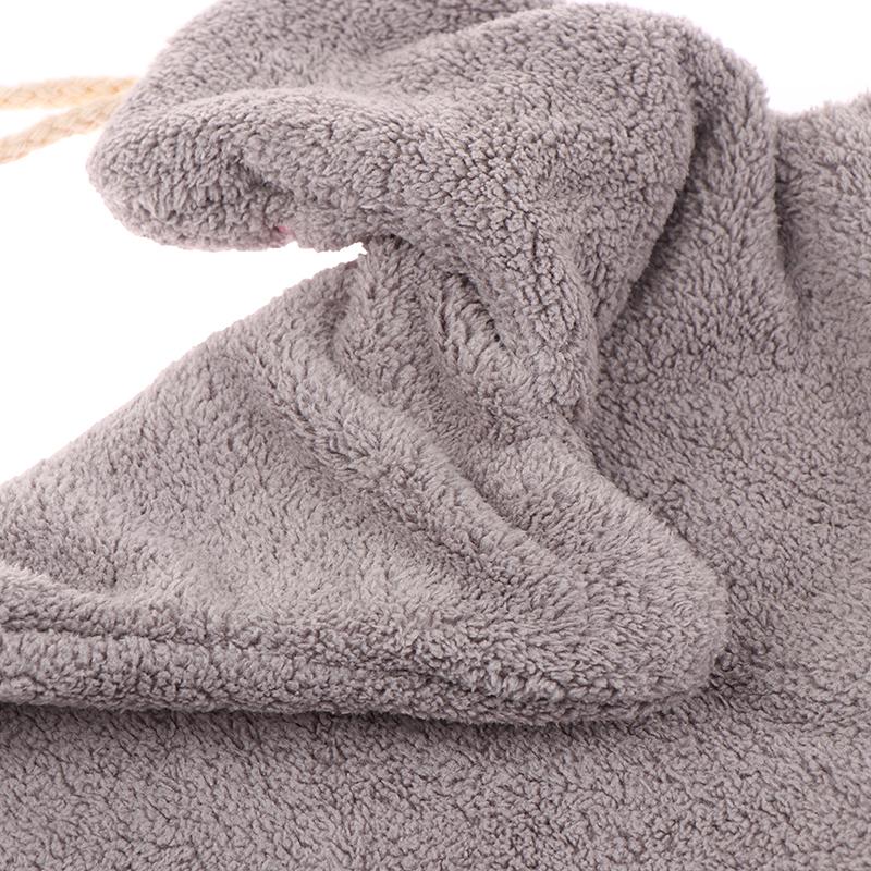 Kitchen Cleaning Cloths Cute Duck Soft Hand Towel Cartoon Absorbent Hanging Coral Fleece Wipe Clean Cloth Kids Hand Towels