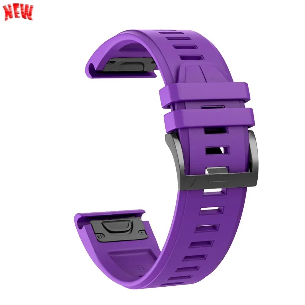 Cinturino in Silicone da 26mm 22mm Per Garmin Fenix 8 E 7 7X Pro 5 5X Plus 6 6X Pro Epix Gen 2 Cinturino Tactix 8 7/Enduro 3 Braccialetto QuickFit