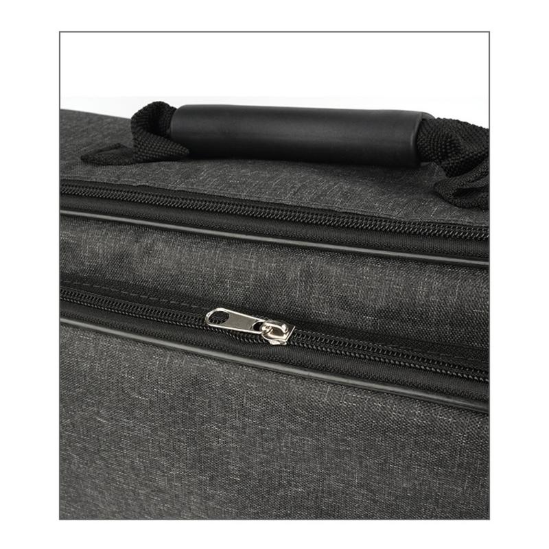 Guitar Pedal Organizer with Multifunctional Storage Pockets Padded Interior Polyester Texture for Live Performances