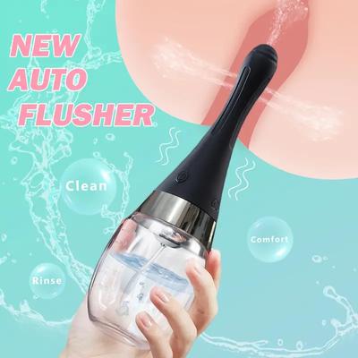 1 szt. Automatyczna elektryczna kropla do lewatywy 7 trybów i 3 prędkości Zestaw silikonowy Odpowiedni dla mężczyzn i kobiet Wygodne oczyszczanie okrężnicy Wielokrotnego użytku Szczelna płuczka