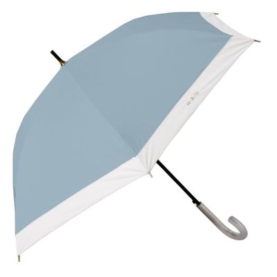 Lightweight Long Suitable for Both Sunny and Rainy UPF UV Light Blue H A U 6-rib, Two-tone, Umbrella, Days, 50+, 99% Protection, 10002948,