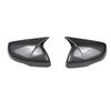 For Ford Edge 2015- Car Rearview Side Mirror Cover Wing Cap Exterior Door Housing Shell Trim ABS Carbon Fiber/Gloss Black