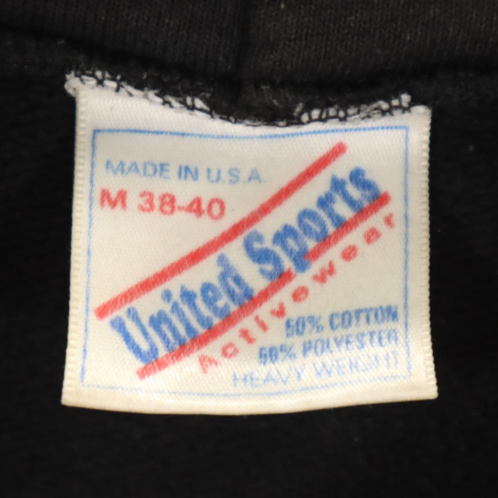 United Sports 90s Made in USA Old Long sleeve Sweatshirts M black Men's Used