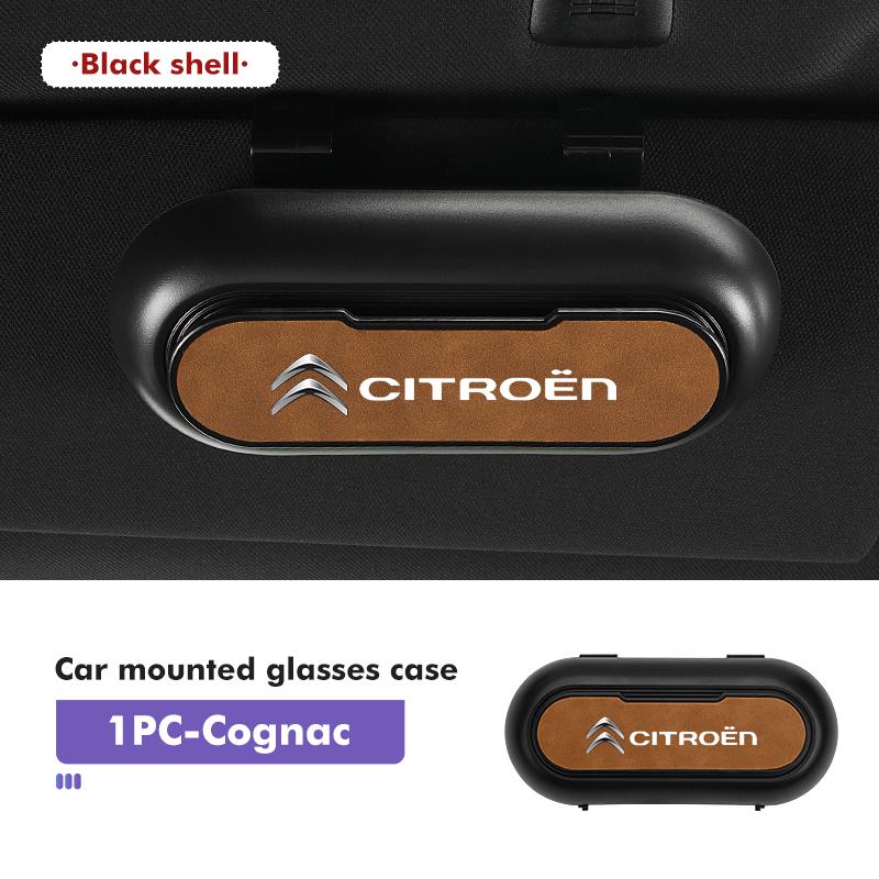 APS2 Car Sun Visor Glasses Case Sunglasses Clip Holder Storage Box For Citroen Jumper Celysee Cactus Picasso Aircross Saxo Grand