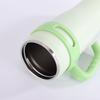 Stainless Steel Straw 40oz Ice Cream Cup, Giant Thermos Cup, Large Capacity Car with Handle, Car Cup