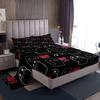 Halloween Cartoon Ghost Pattern Bed Hat Four-Piece Bedding Set Bedroom Dormitory Bedding Decoration