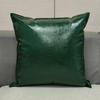 Faux Leather Decorative Cushion Set