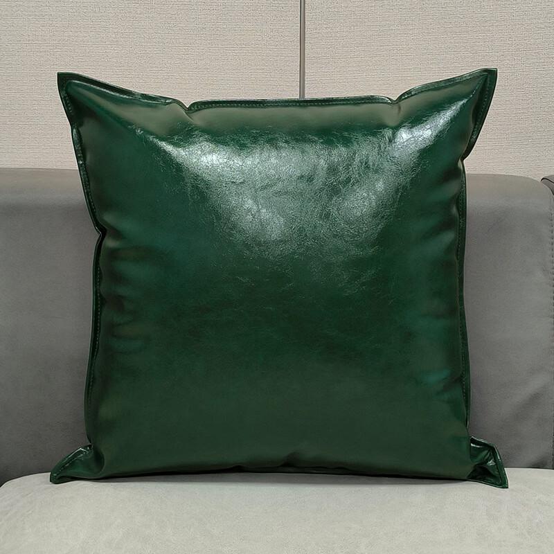 Faux Leather Decorative Cushion Set