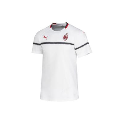 Puma AC Mailand Spieler-Edition Logo-Print Rundhals Kurzarm T-Shirt Herren Oberteile Weiß 703767-03