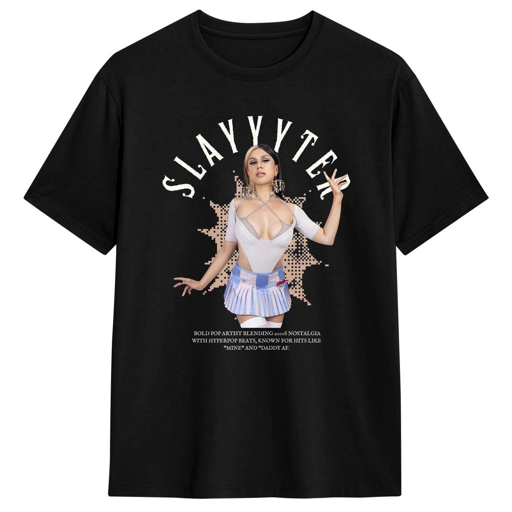 Hyperpop Dreams A Tribute To Slayyyter Tshirt Summer Vintage Tshirts 100 Cotton Hip Hop Tee Shirt For Male Design Clothes