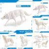Wild Forest White Wolf Animal Pvc Static Model With Realistic Design For Collectors And Nature Enthusiasts