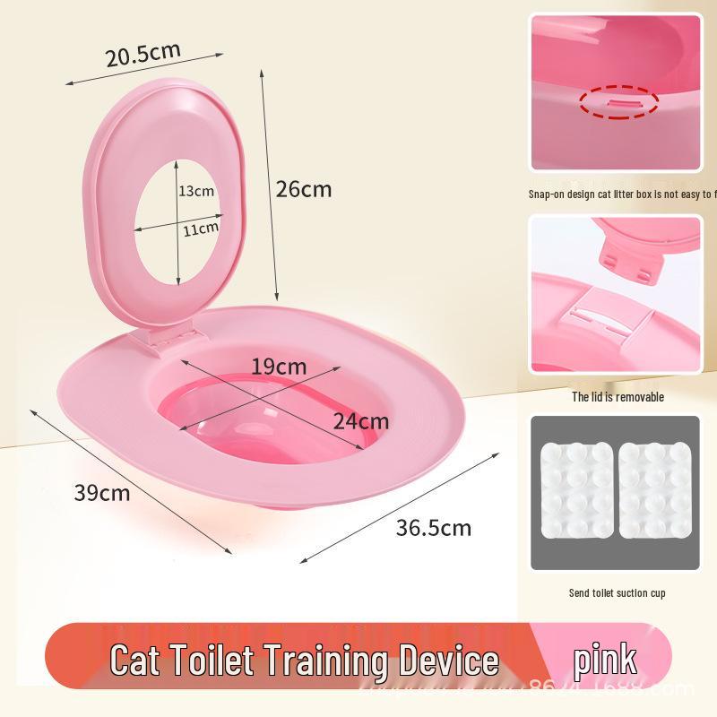 Abnehmbare Basis Katzentoilette: Einteilige Toilettenschulung mit vier Farboptionen