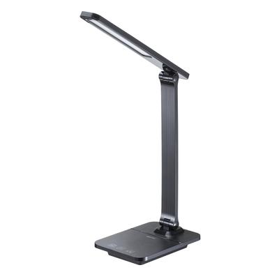 Sanwa Supply Desk Light LED USB Rechargeable Stepless Levels Toning Black Dimming/3 LED-DESK1BK