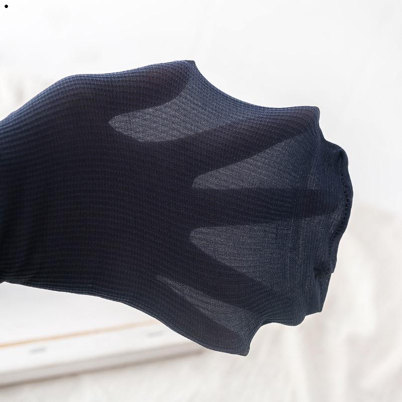 10 par Męskie Skarpetki z Jedwabiu Lodowego Lato Wiosna Ultracienkie Skarpetki Jednolite Skarpetki Biznesowe Oddychające Miękkie Skarpetki Kostki Skarpetki z Włókna Bambusowego