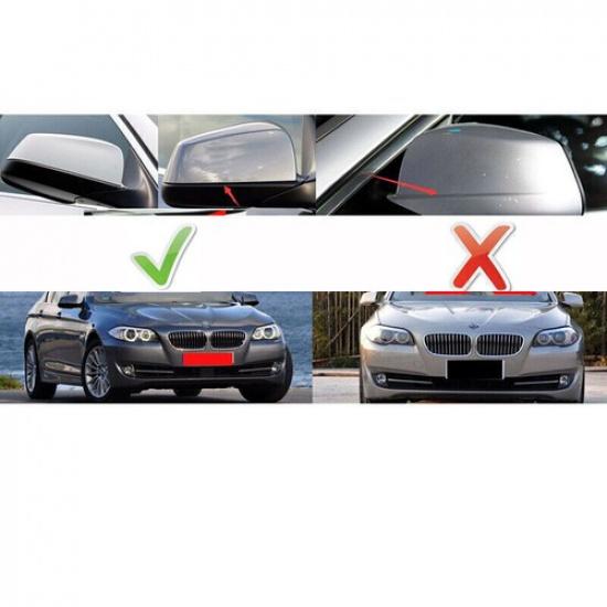 Fit For BMW E60 E61 E63 E64 2008-2012 Replacement Gloss Black Side Mirror Cover