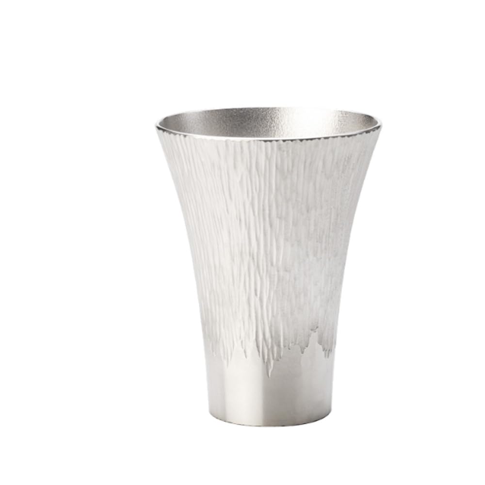 Osaka Naniwa Tinware Traditional Craft Fuji Tumbler White Mt. (Large)