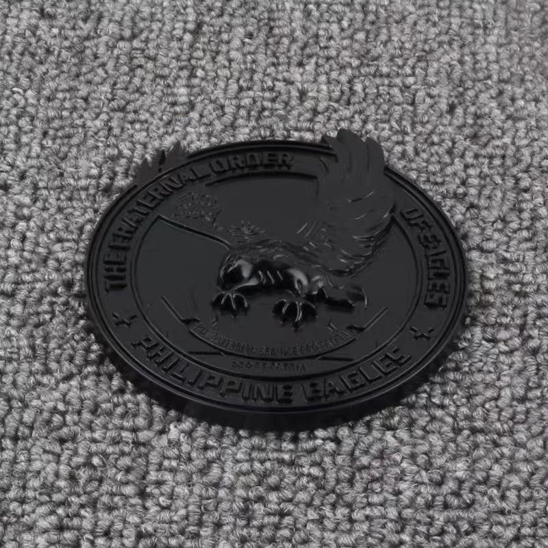 Car 3D Metal Fraternal Order of Philippine Eagles Logo Styling Decals Sticker Emblem Badge Animal Hawk Decoration Body Stickers
