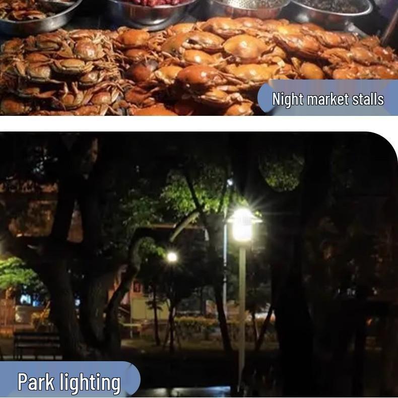 Portable LED Night Market Light: Super Bright, Cordless, Long Battery Life for Outdoor Stalls