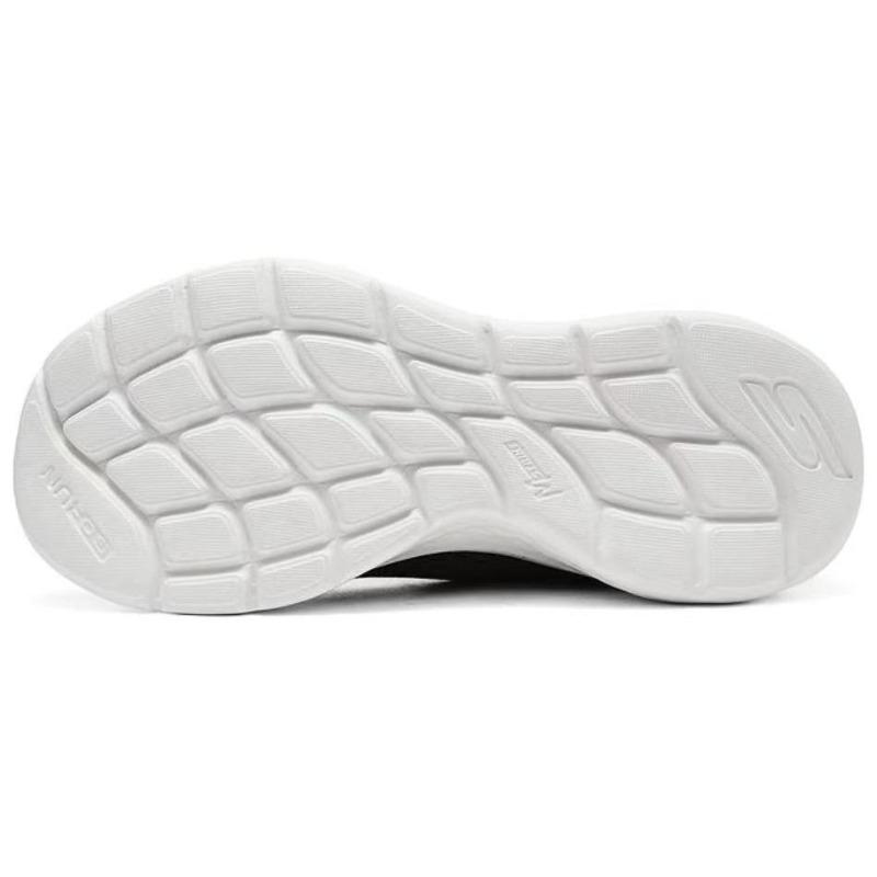 Skechers Women Go Black White Low Top Running Shoes Comfort Versatile 129452-BKBL