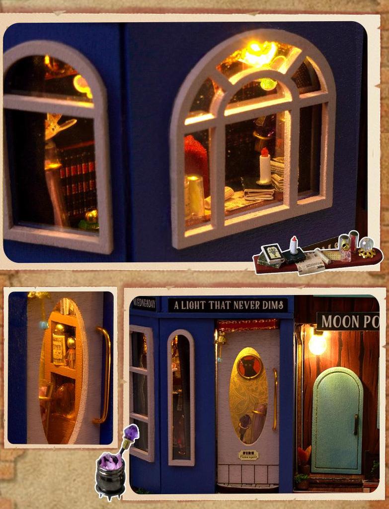 Tianyu DIY Miniatur 3D Buchstützen-Puzzle - Overture Street Montage, Kreatives Geburtstagsgeschenk