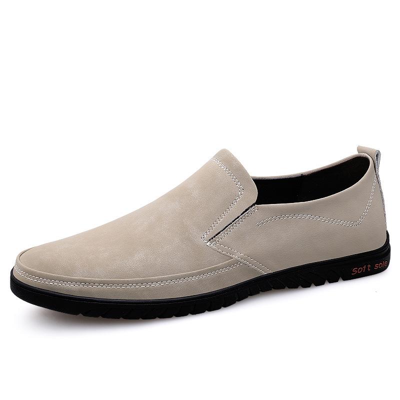 

24 мужские и женские плоские повседневные туфли весенние низкие на плоской подошве поверхность из коровьей кожи легкие кожаные туфли туфли-мокасины туфли на шнурках 36 хаки