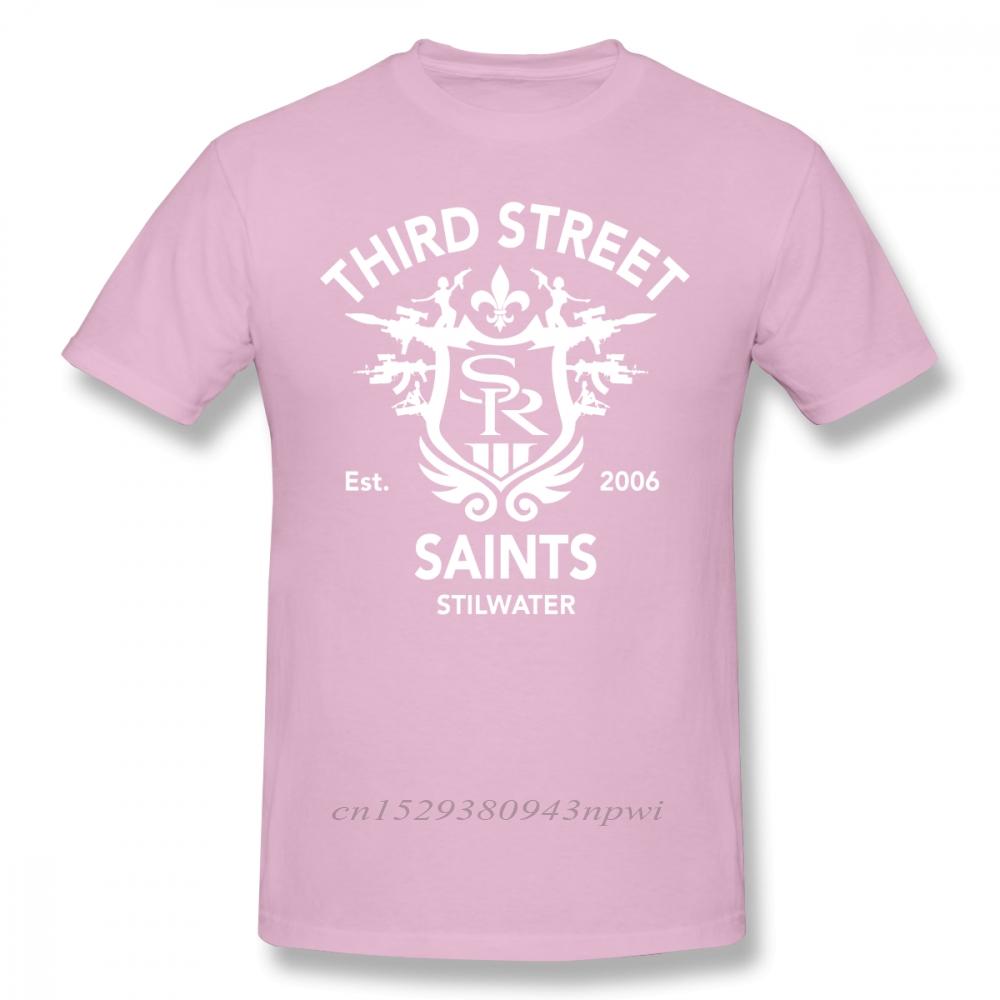 Saints Row T Shirt Saints Row 3 Tribute Emblem TShirt Fashion Tee Shirt Mens Awesome Short Sleeves 100 Cotton Tshirt