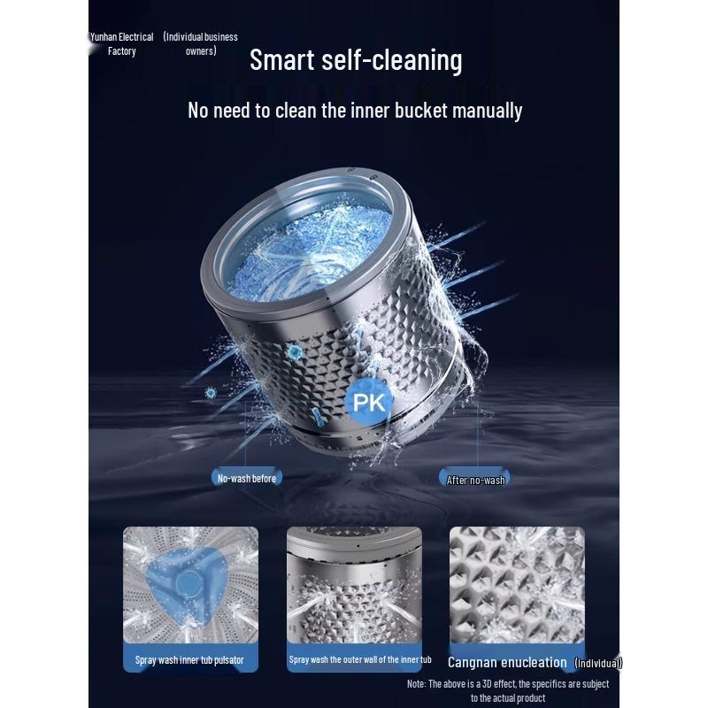 Best Seller: 8KG Fully Automatic Pulsator Washing Machine with Dryer - Ideal for Small Spaces