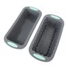 2 Stück Kastenform Silikon Antihaft Brotform Backform für hausgemachte Kuchen Brownies Hackbraten Zuhause