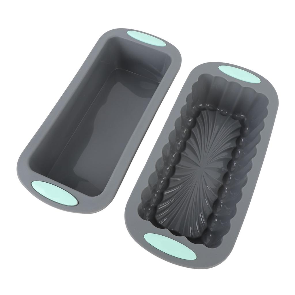 2 Stück Kastenform Silikon Antihaft Brotform Backform für hausgemachte Kuchen Brownies Hackbraten Zuhause