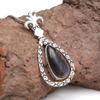 Pendant Silver  Peridot Labradorite Gemstone Jewelry Sterling 2.5" Fiery
