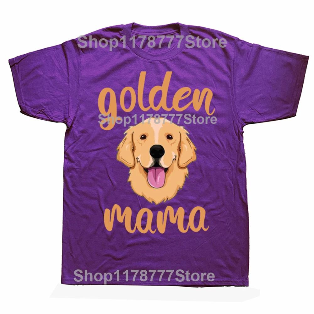 Funny Golden Retriever Mom T Shirts Graphic Cotton Streetwear Short Sleeve Dog Dad Owner Pet Birthday Gifts Tshirt Men