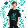 Saint Seiya Dragon Shiryu Impression Anime T-shirt Enfant 100% Coton Garçons Filles Unisexe Dessin Animé T-shirt Doux Confortable Haut à Manches Courtes