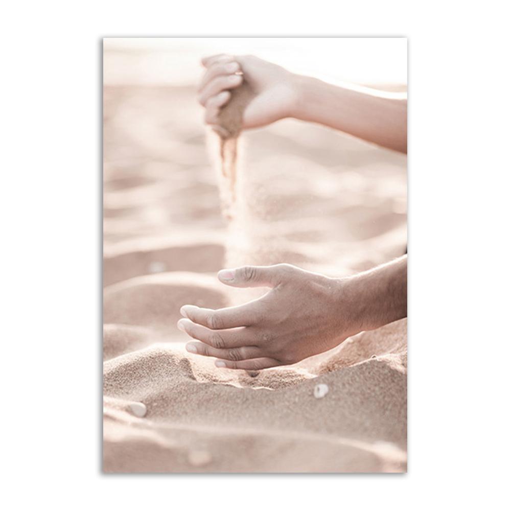 Sea Landscape Wall Art Poster and Prints Beach Sand Canvas Paintings Sunshine Nordic Posters Wall Pictures for Living Room Decor