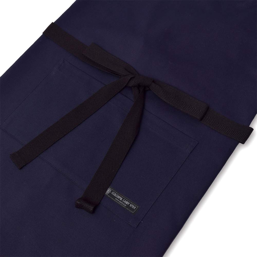 COLORFUL CANDY STYLE Children's Apron Boys Girls Triangle Sling Set Elementary School Students Easy to Put On and Take Off 130-160 Deep Navy N1211530