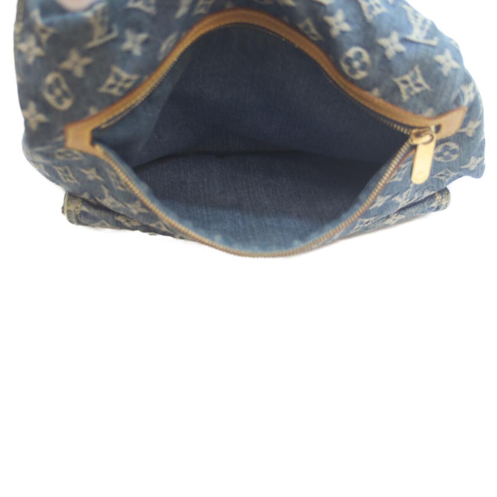 LOUIS VUITTON 2008 M95048 Monogram Denim Baggy GM Tote Bag blueUsed