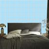 Wallpaper Fabric Pattern Azure and White, Fine Detail 50x1000