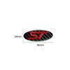 BAZA7 Resin Carbon Fiber Style ST Badge Logo Car Steering Wheel Center Sticker for Ford Focus Mondeo Fiesta Kuga Ranger Fiesta Escort