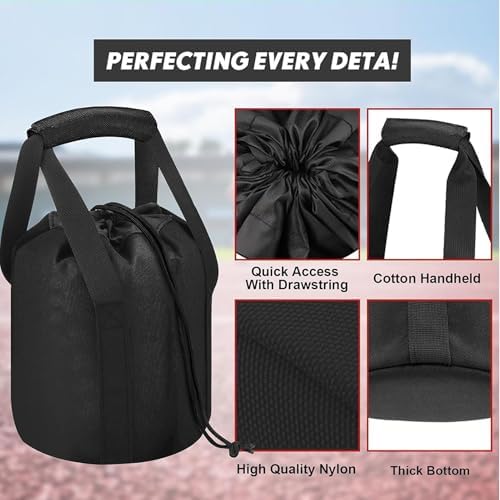 Shot Put Carrying Bag Portable Waterproof Shot Put Organizer with Handle Durable Transport Bag for Athletes Training Competition School Team