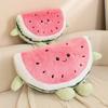 Cartoon Watermelon Throw Pillow Plush Toy Doll Watermelon Doll Girl Accompany Soothing Doll Birthday Gift