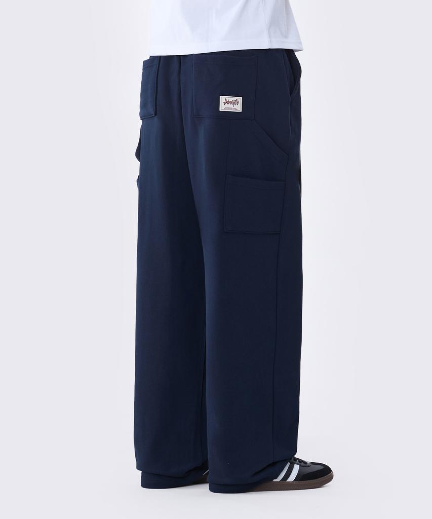 Yosemiti Pintuck Carpenter Wide Sweatpants Navy Ylp-601