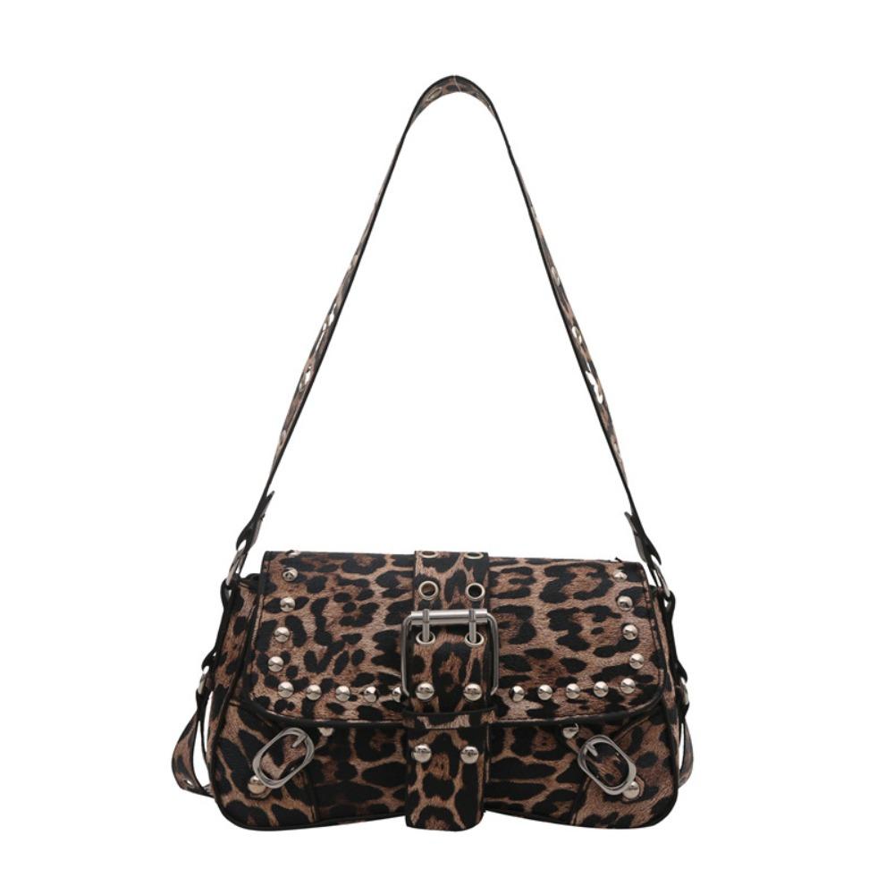 American Style Y2K Armpit Bag Sweet Cool Underarm Bag Casual Rivet Shoulder Bag  Spicy Girls