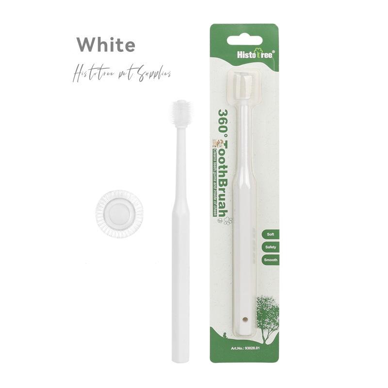 

Зубная щетка для собак Мягкая щетка для чистки полости рта у кошек Щетка для чистки зубов у собак Уход за домашними животными Зубная щетка для кошек Товары для домашних животных белый