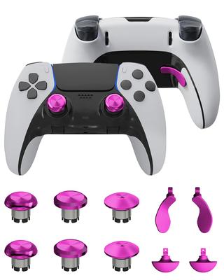 Metal Thumbsticks for PS5 Edge Metal Back Paddle Trigger Button Replacement Accessory Parts for PS5 DualSense Analog Rose Controller, Joysticks,